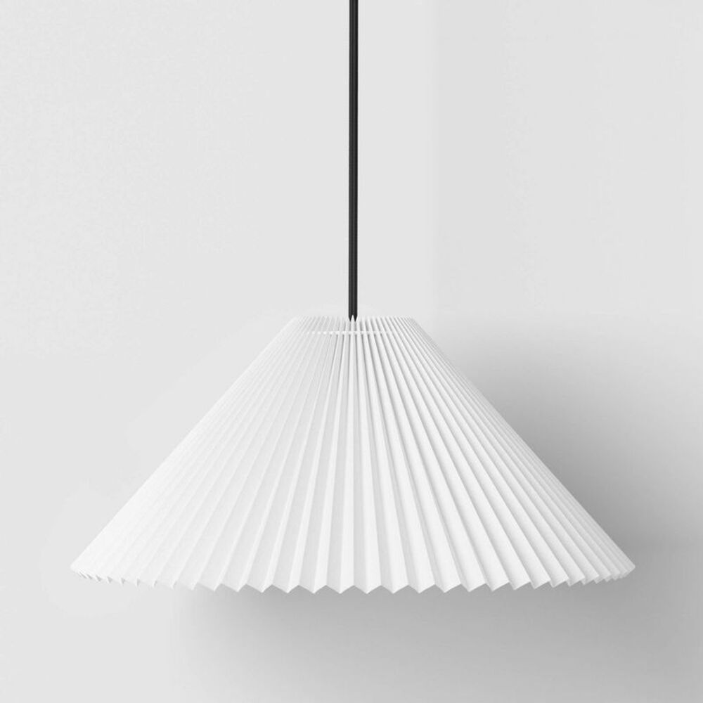 Pendant Lamp with Pleated Fabric Shade White - Room Essentials